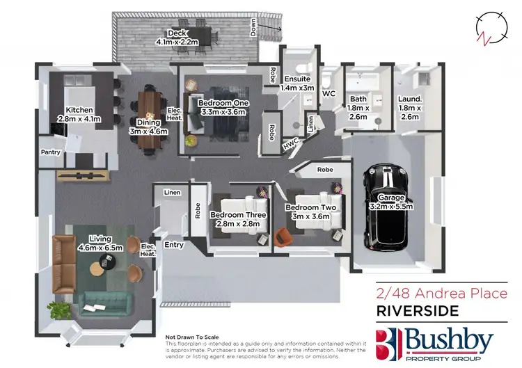 Floorplan of Homely house listing, 2/48 Andrea Place, Riverside TAS 7250