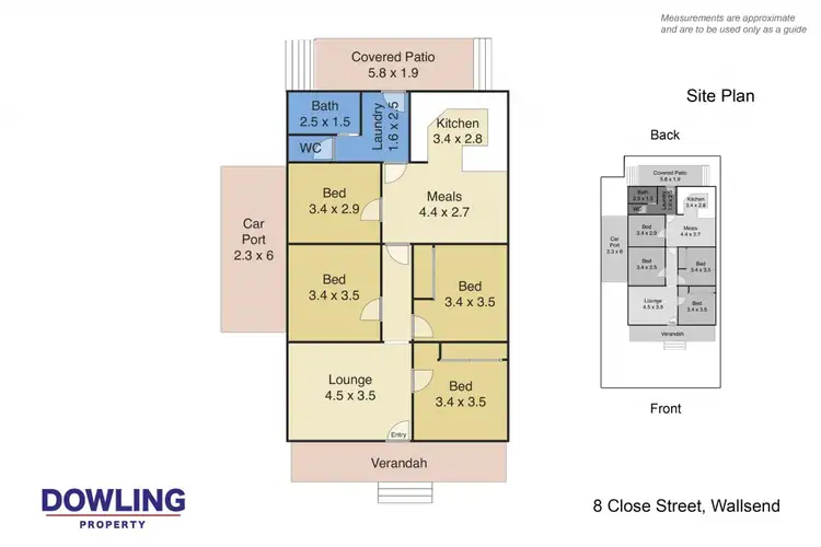 Floorplan of Homely house listing, 8 Close Street, Wallsend NSW 2287
