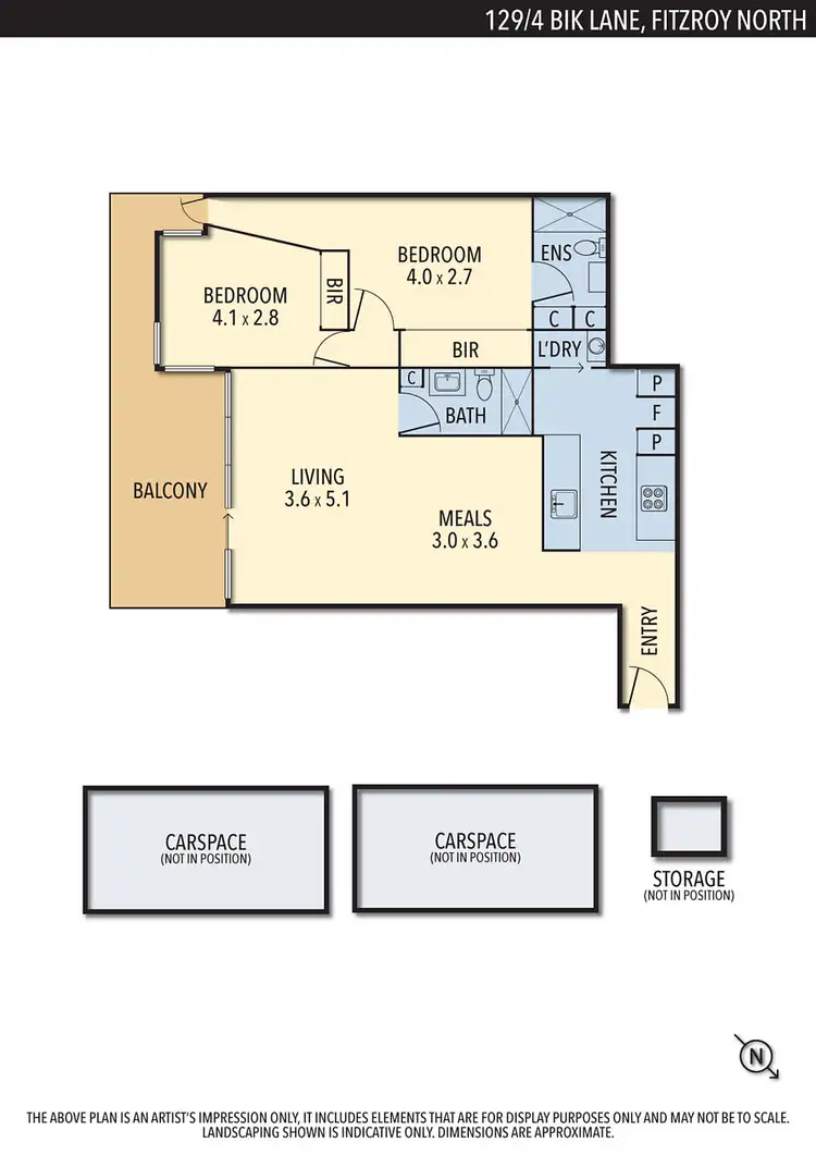 Floorplan of Homely apartment listing, 129/4 Bik Lane, Fitzroy North VIC 3068