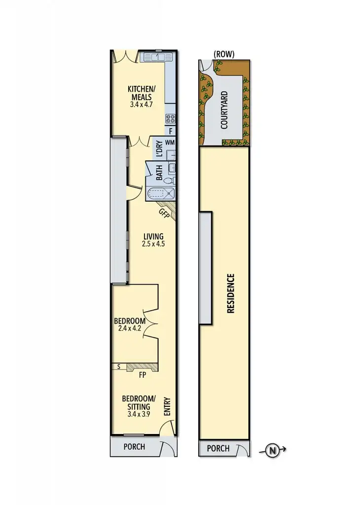 Floorplan of Homely house listing, 25 Ivan Street, Fitzroy North VIC 3068