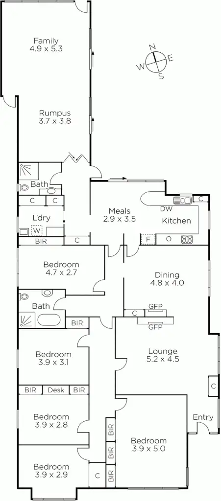 Floorplan of Homely house listing, 75 Harcourt Street, Hawthorn East VIC 3123