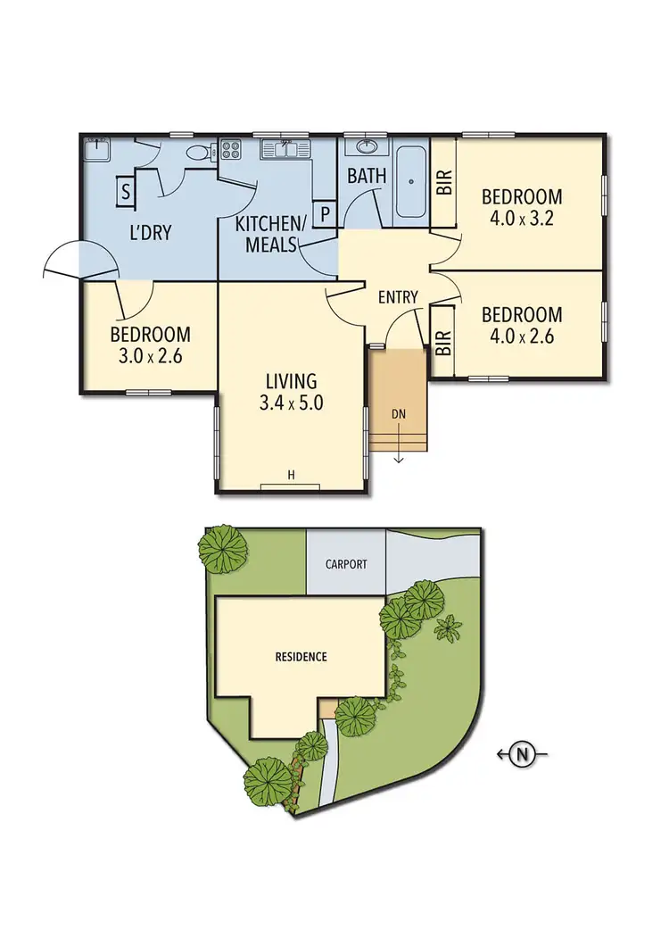 Floorplan of Homely house listing, 58 Perkins Avenue, Bellfield VIC 3081