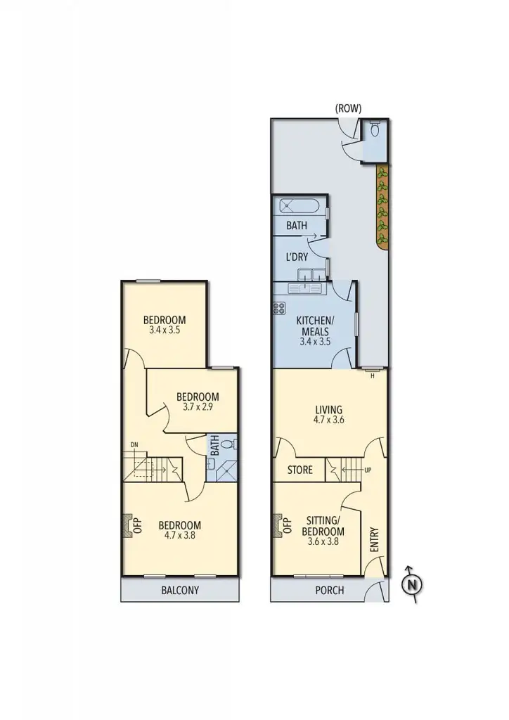 Floorplan of Homely house listing, 201 Scotchmer Street, Fitzroy North VIC 3068
