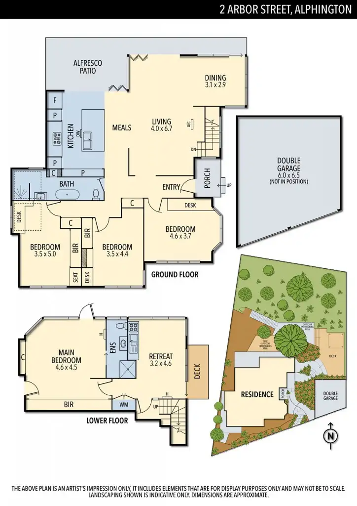 Floorplan of Homely house listing, 2 Arbor Street, Alphington VIC 3078