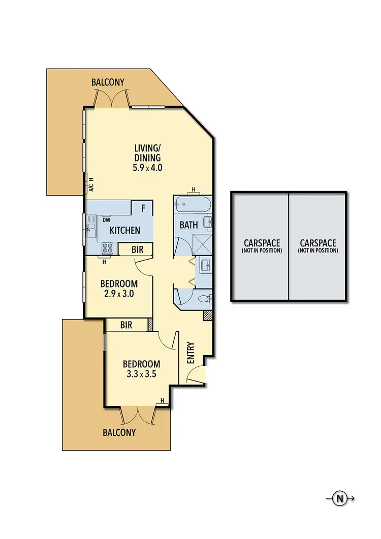 Floorplan of Homely apartment listing, 5/162 Westgarth Street, Northcote VIC 3070