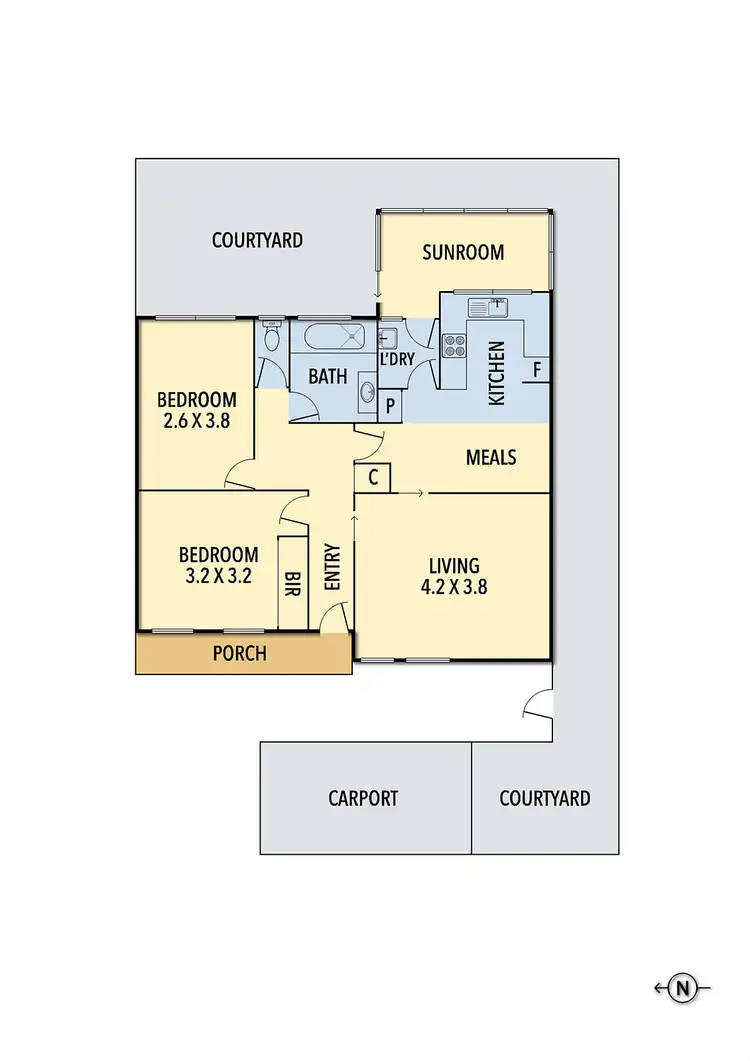 Floorplan of Homely unit listing, 5/21 Cumming Street, Brunswick West VIC 3055