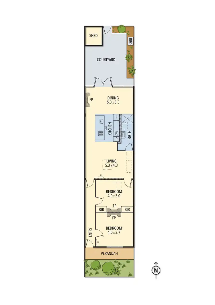 Floorplan of Homely house listing, 5 Tait Street, Fitzroy North VIC 3068