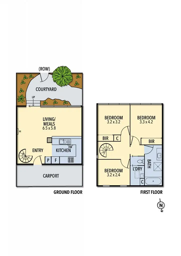 Floorplan of Homely townhouse listing, 10/517 Royal Parade, Parkville VIC 3052