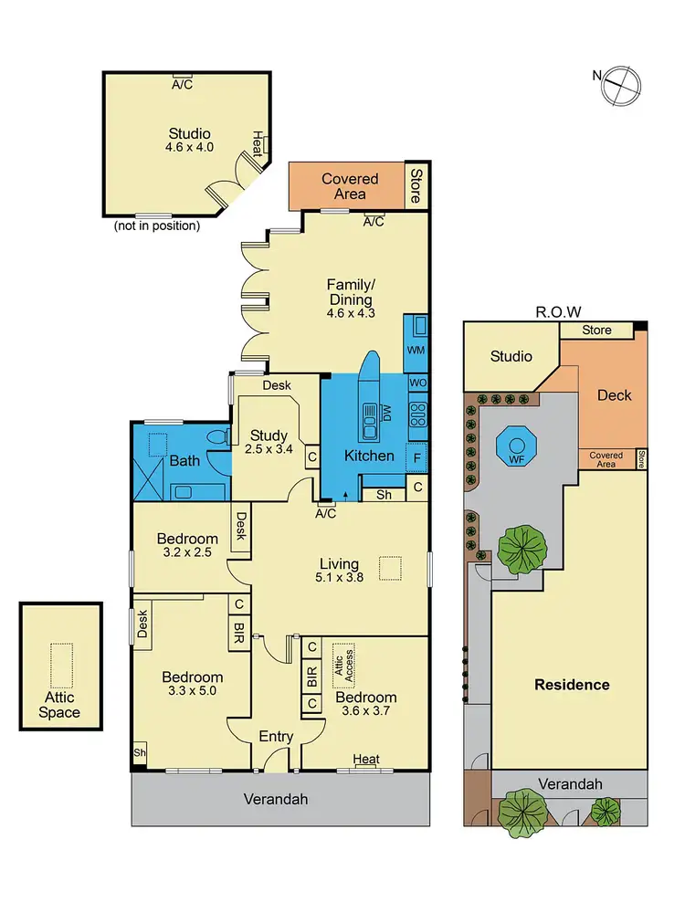 Floorplan of Homely house listing, 46 Fenwick Street, Clifton Hill VIC 3068