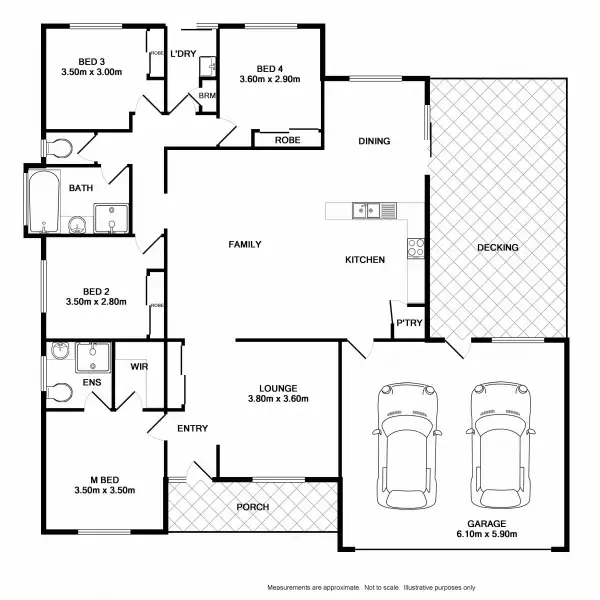 Floorplan of Homely house listing, 13 Hayes Drive, Beechworth VIC 3747
