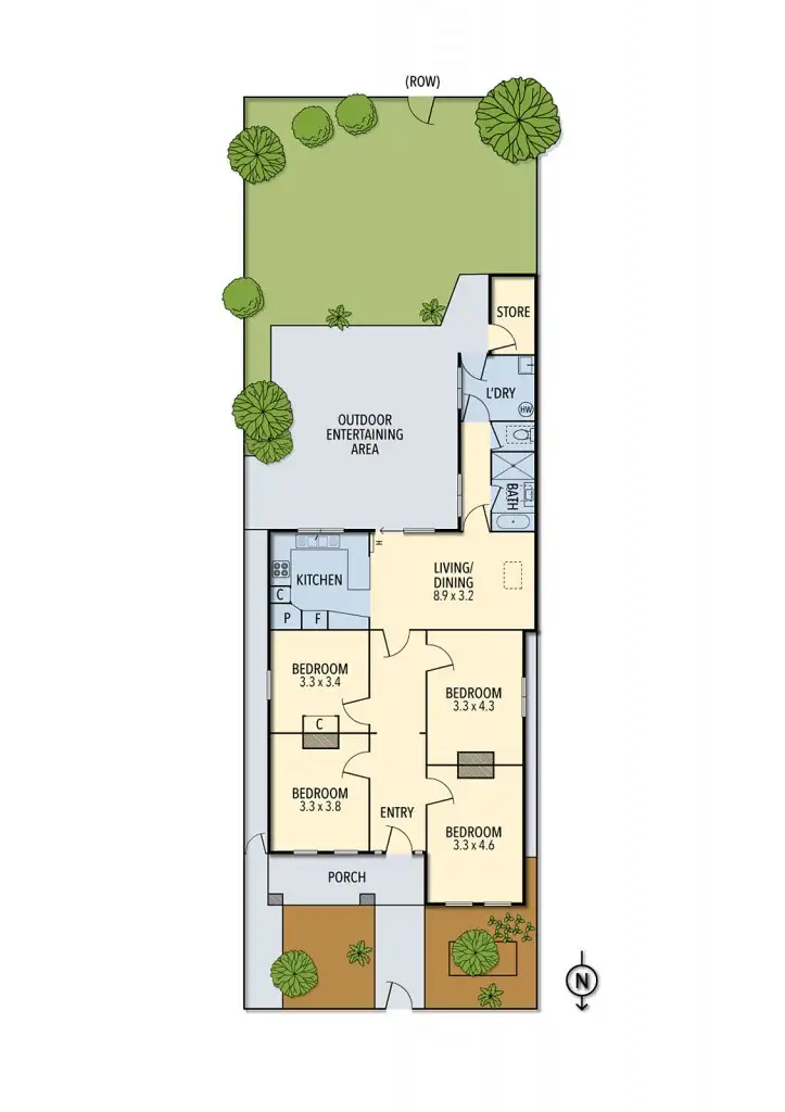 Floorplan of Homely house listing, 10 Bladen Avenue, Brunswick East VIC 3057
