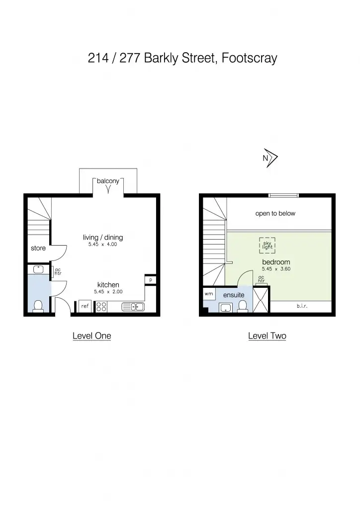 Floorplan of Homely apartment listing, 214/277 Barkly Street, Footscray VIC 3011