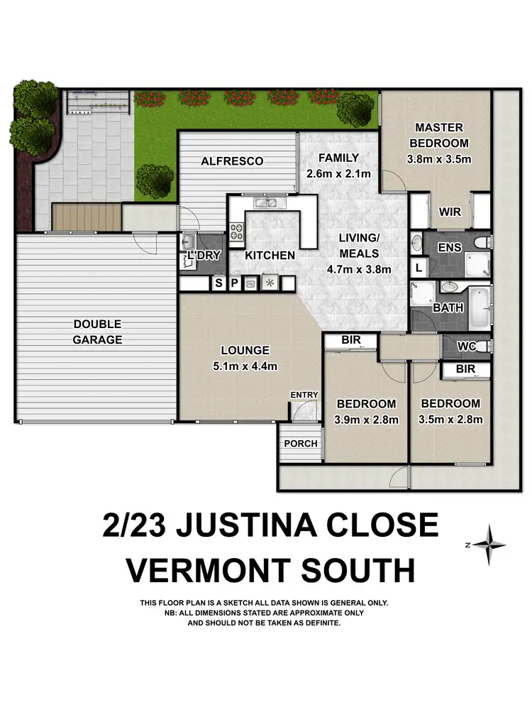 Floorplan of Homely unit listing, 2/23 Justina Close, Vermont South VIC 3133