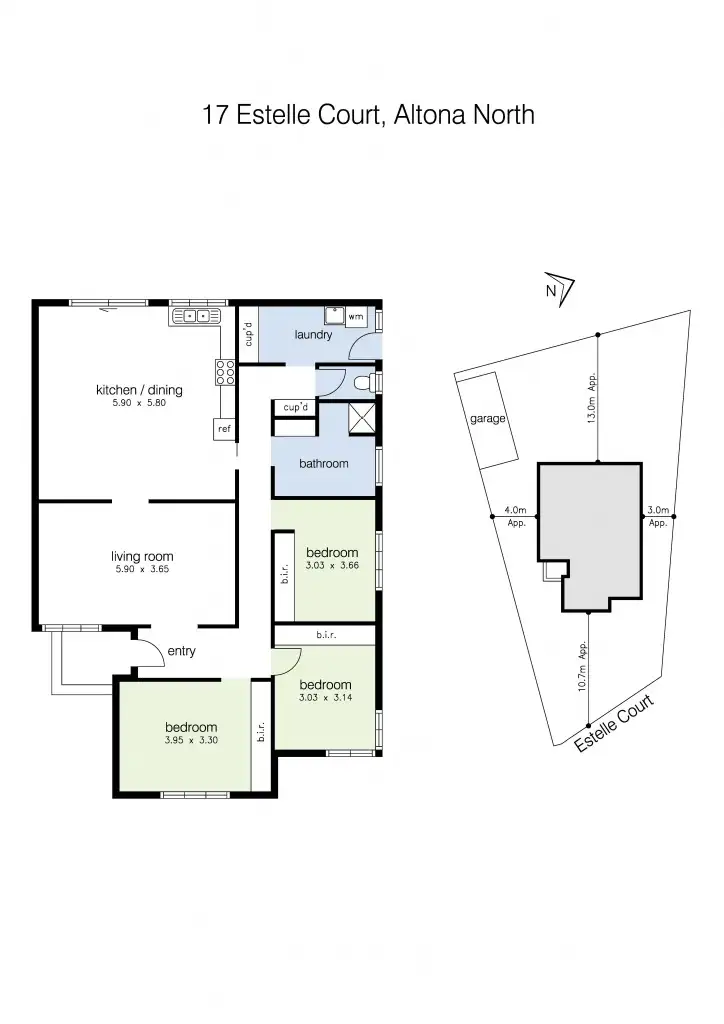 Floorplan of Homely house listing, 17 Estelle Court, Altona North VIC 3025