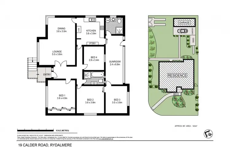 Floorplan of Homely house listing, 19 Calder Road, Rydalmere NSW 2116