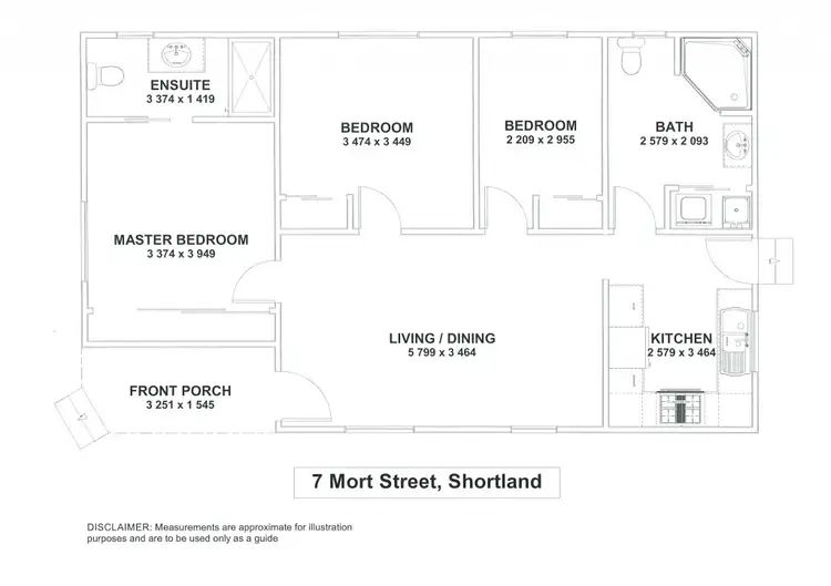 Floorplan of Homely house listing, 7 Mort Street, Shortland NSW 2307