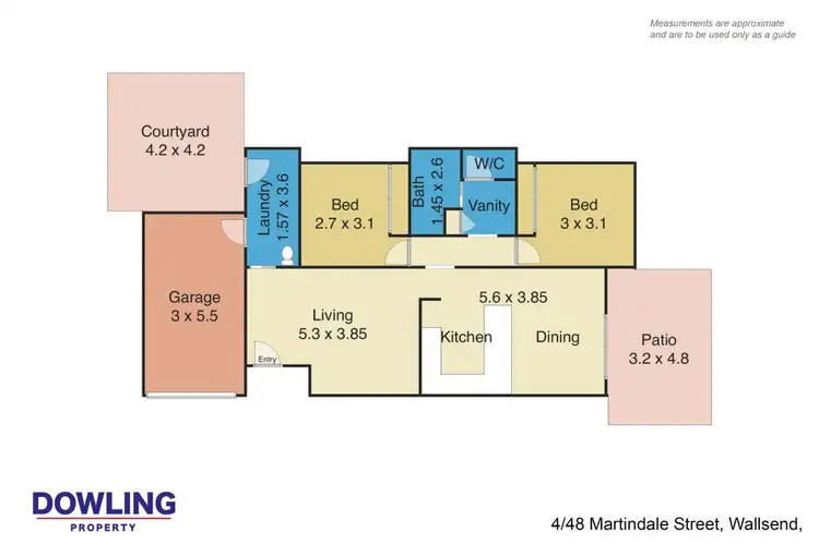 Floorplan of Homely villa listing, 4/48 Martindale Street, Wallsend NSW 2287