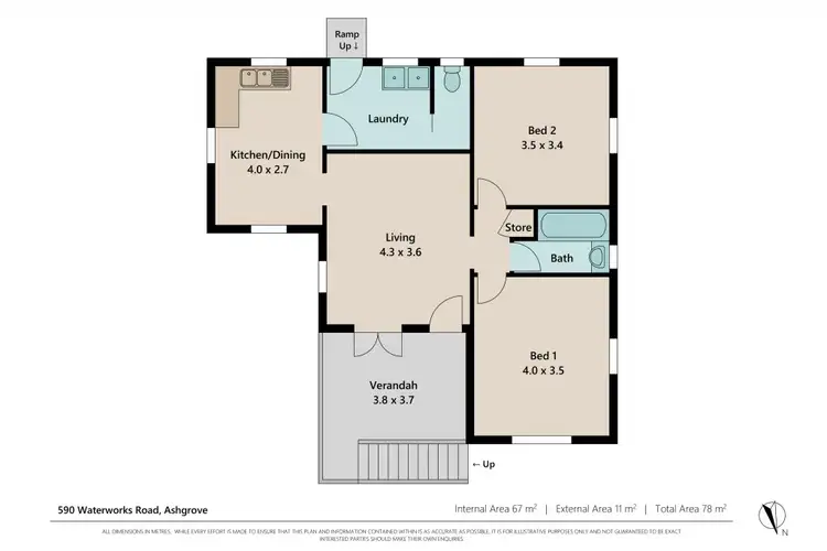 Floorplan of Homely house listing, 590 Waterworks Road, Ashgrove QLD 4060