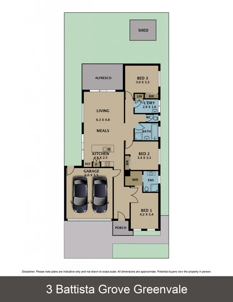 Floorplan of Homely house listing, 3 Battista Grove, Greenvale VIC 3059