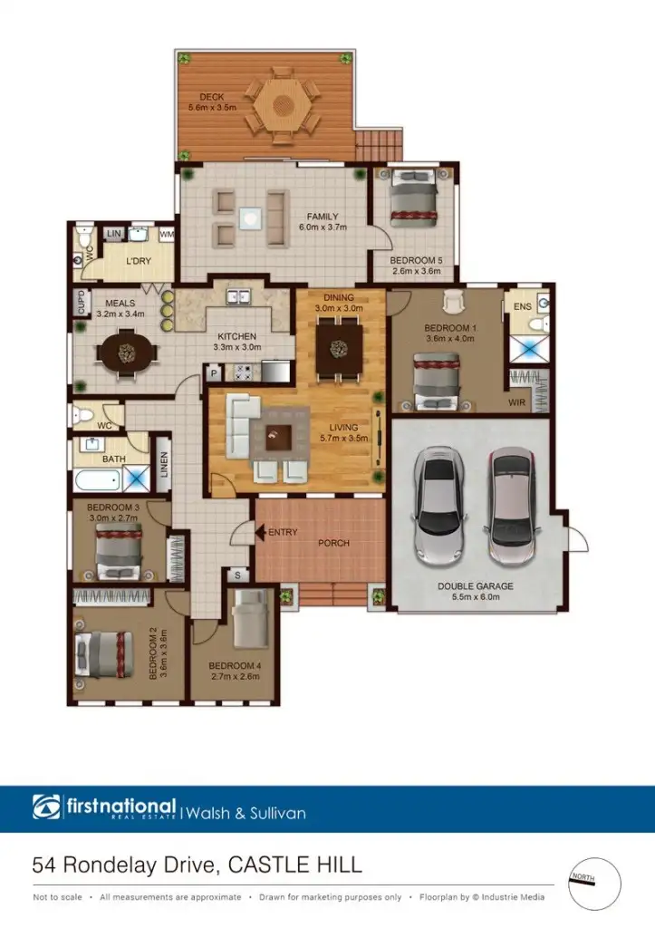 Floorplan of Homely house listing, 54 Rondelay Drive, Castle Hill NSW 2154