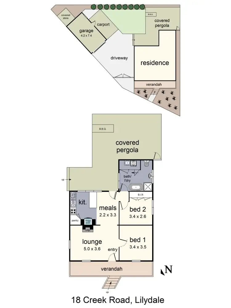 Floorplan of Homely house listing, 18 Creek Road, Lilydale VIC 3140