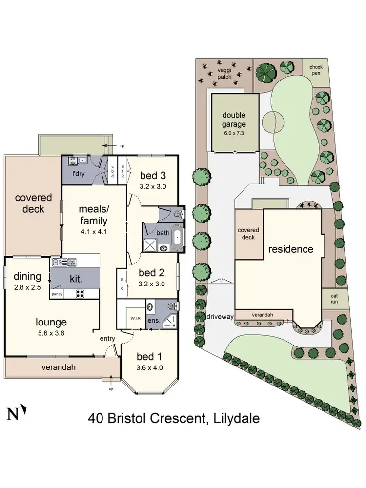 Floorplan of Homely house listing, 40 Bristol Crescent, Lilydale VIC 3140