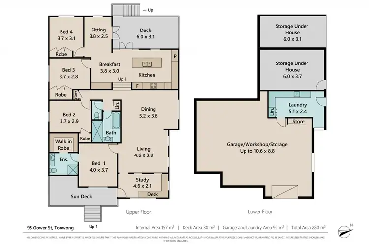 Floorplan of Homely house listing, 95 Gower Street, Toowong QLD 4066