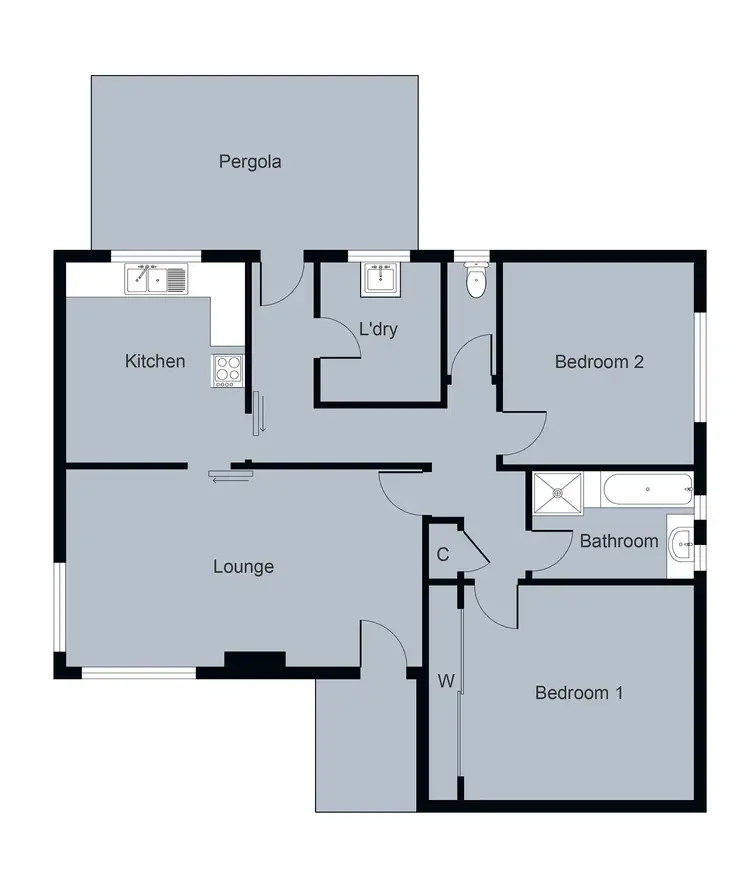 Floorplan of Homely house listing, 1246 Norman Street, Wendouree VIC 3355