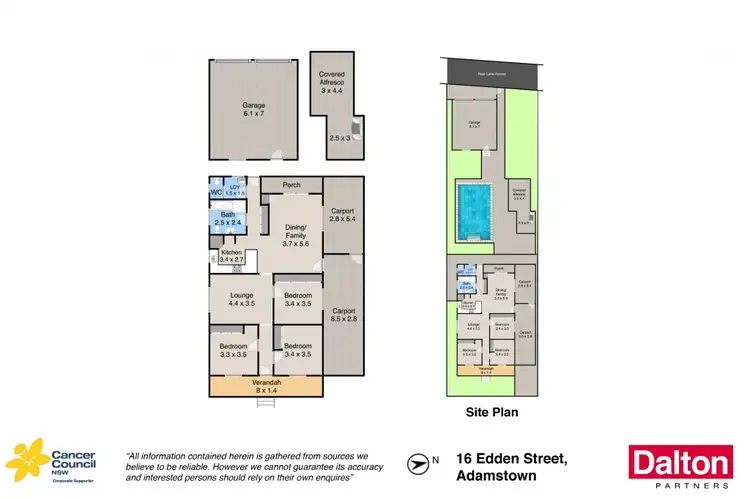 Floorplan of Homely house listing, 16 Edden Street, Adamstown NSW 2289