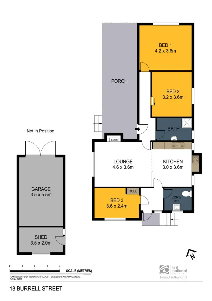 Floorplan of Homely house listing, 18 Burrell Street, Flora Hill VIC 3550