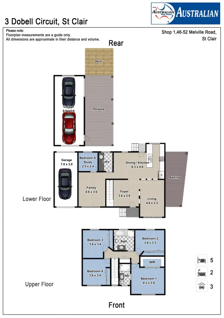 Floorplan of Homely house listing, 3 Dobell Circuit, St Clair NSW 2759