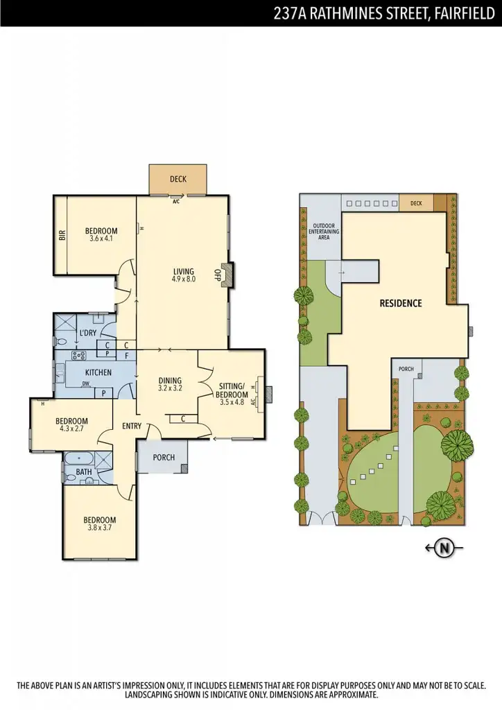 Floorplan of Homely house listing, 237a Rathmines Street, Fairfield VIC 3078