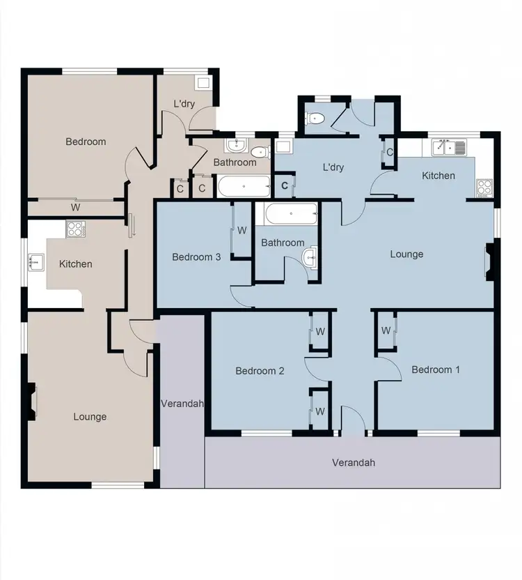 Floorplan of Homely house listing, 408 & 408a Sebastopol Street, Ballarat Central VIC 3350