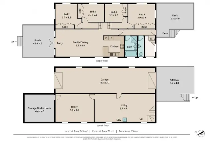 Floorplan of Homely house listing, 80A Fernberg Road, Paddington QLD 4064