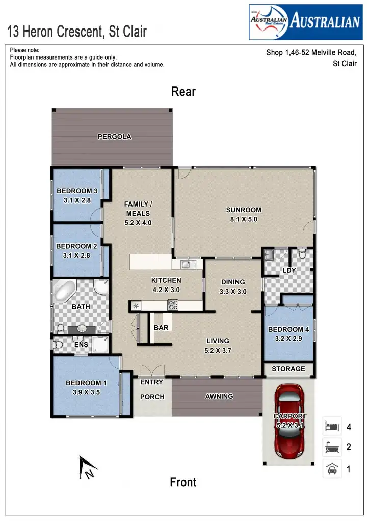 Floorplan of Homely house listing, 13 Heron Crescent, St Clair NSW 2759
