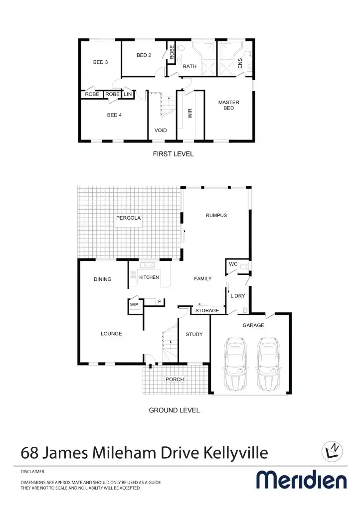 Floorplan of Homely house listing, 68 James Mileham Drive, Kellyville NSW 2155