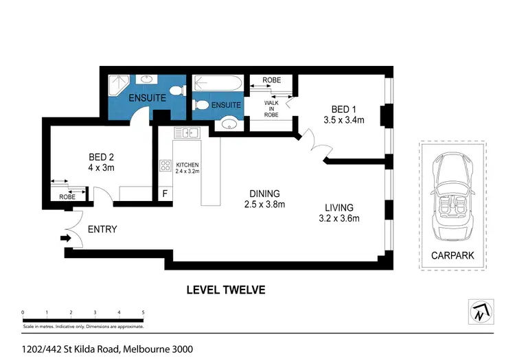 Floorplan of Homely house listing, 1202/442 St Kilda Road, Melbourne VIC 3000