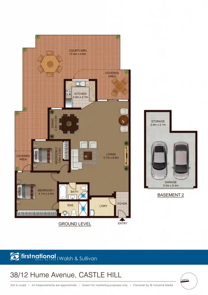 Floorplan of Homely apartment listing, 38/12-18 Hume Ave, Castle Hill NSW 2154