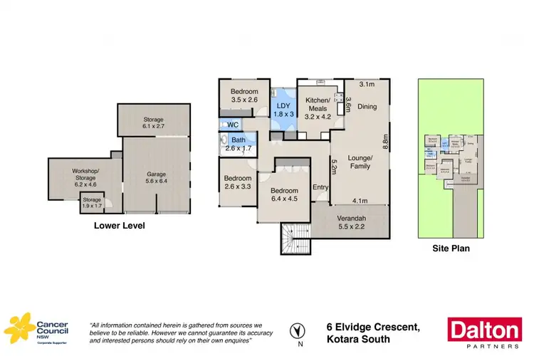Floorplan of Homely house listing, 6 Elvidge Crescent, Kotara South NSW 2289