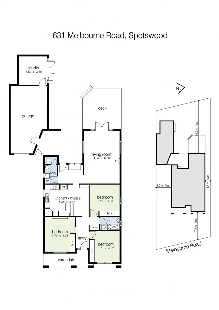 Floorplan of Homely house listing, 631 Melbourne Road, Spotswood VIC 3015