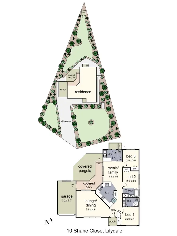 Floorplan of Homely house listing, 10 Shane Close, Lilydale VIC 3140