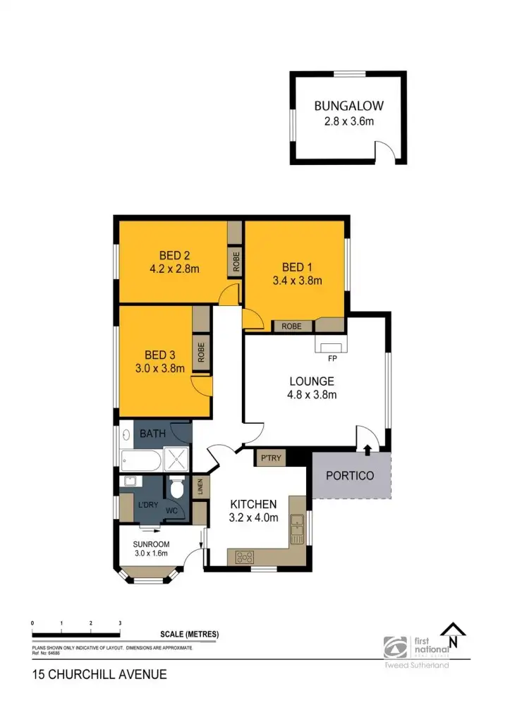 Floorplan of Homely house listing, 15 Churchill Avenue, Flora Hill VIC 3550