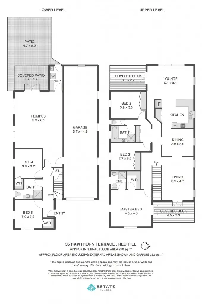 Floorplan of Homely house listing, 36 Hawthorn Terrace, Red Hill QLD 4059