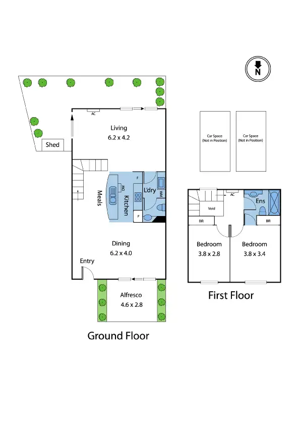 Floorplan of Homely townhouse listing, 8/13 Blackwood Street, Yarraville VIC 3013