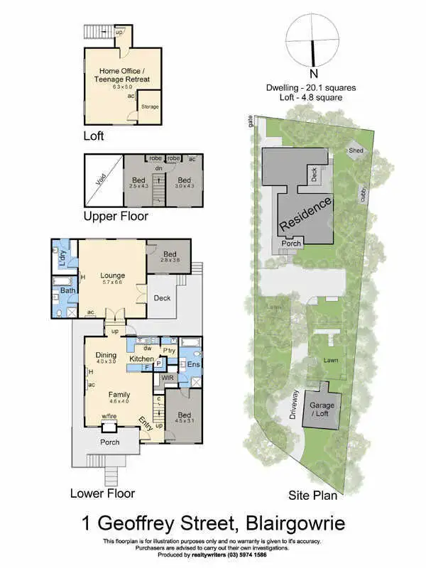 Floorplan of Homely house listing, 1 Geoffrey Street, Blairgowrie VIC 3942