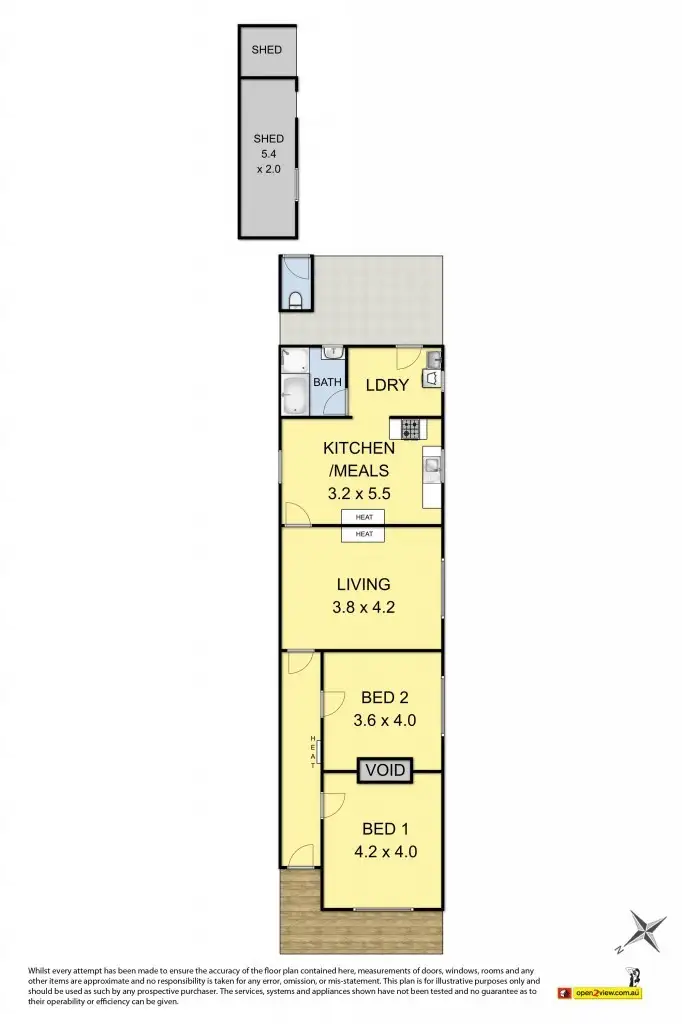 Floorplan of Homely house listing, 71 Bellairs Avenue, Yarraville VIC 3013