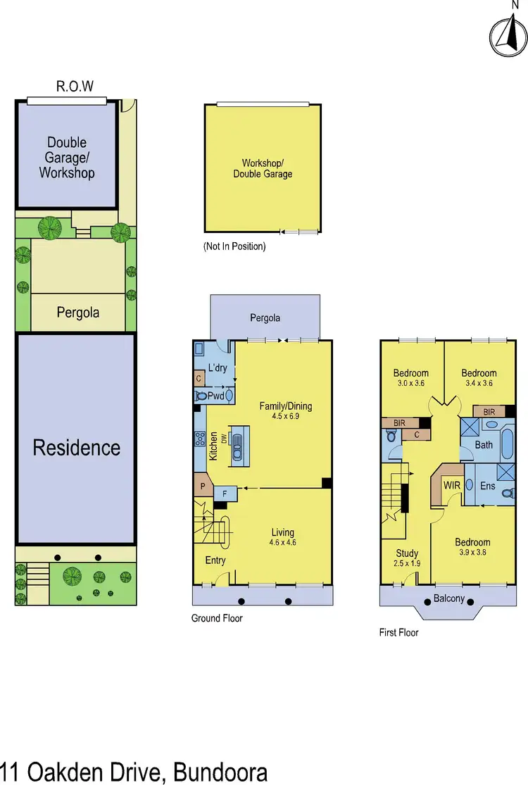 Floorplan of Homely house listing, 11 Oakden Drive, Bundoora VIC 3083