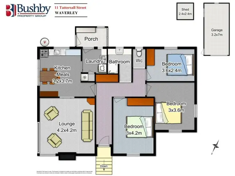 Floorplan of Homely house listing, 11 Tattersall Street, Waverley TAS 7250