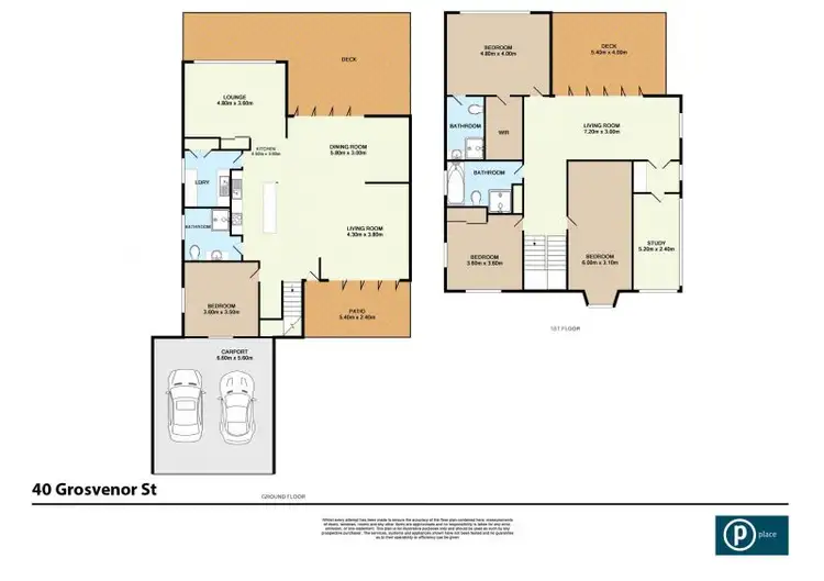 Floorplan of Homely house listing, 40 Grosvenor Street, Balmoral QLD 4171