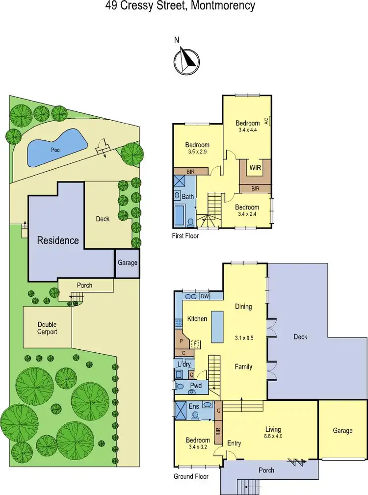 Floorplan of Homely house listing, 49 Cressy Street, Montmorency VIC 3094
